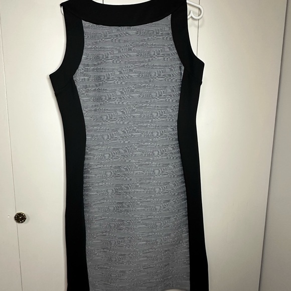 Black and grey sheath dress size 14 - Picture 2 of 5